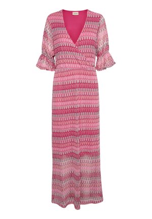 Cream CRCOVA - Cocktail dress / Party dress - red multicolored jacquard