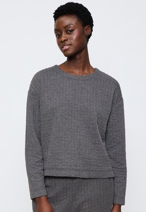 COZY COMFORT - Nachtwäsche Shirt - dark grey melange