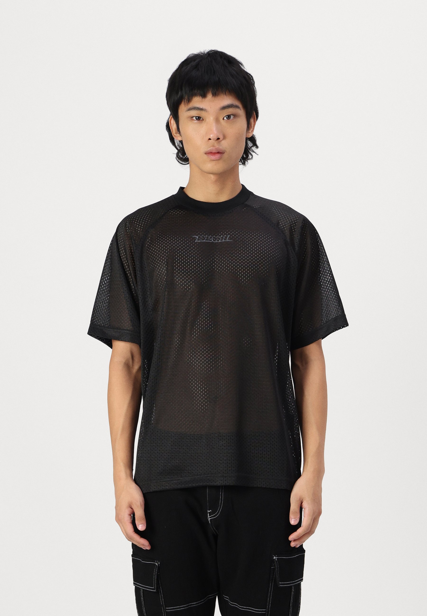 BOILER ROOM Petrol LS T-Shirt Black メッシュ BOILER ROOM PETROL UNISEX - Basic T-shirt - black - Zalando.ie