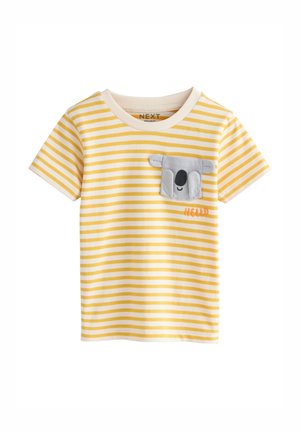 Next REGULAR FIT - SHORT SLEEVE INTERACTIVE T-SHIRT  . - Tričko s potlačou - yellow stripe koala bear