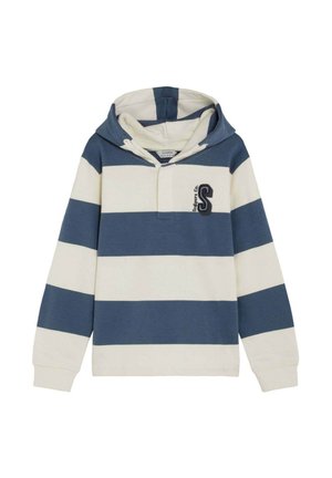 Scalpers, SCALPERS SCSTRIPES SKULL HOODIE KIDS - Jersey con capucha - blue stripes