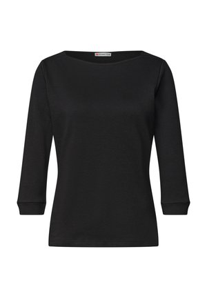 Street One, 3/4-ARM SHIRT MIT U-BOOT-AUSSCHNITT - Langærmet T-shirt - black