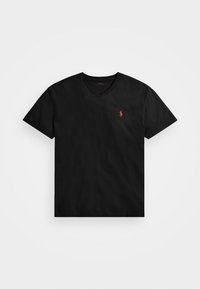 CLASSIC FIT JERSEY V NECK T-SHIRT - Basic T-shirt - black