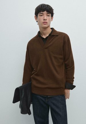 V-NECK - Poloshirt - bordeaux
