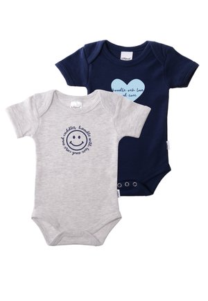 IM 2 PACK - Body - grau melange/marine