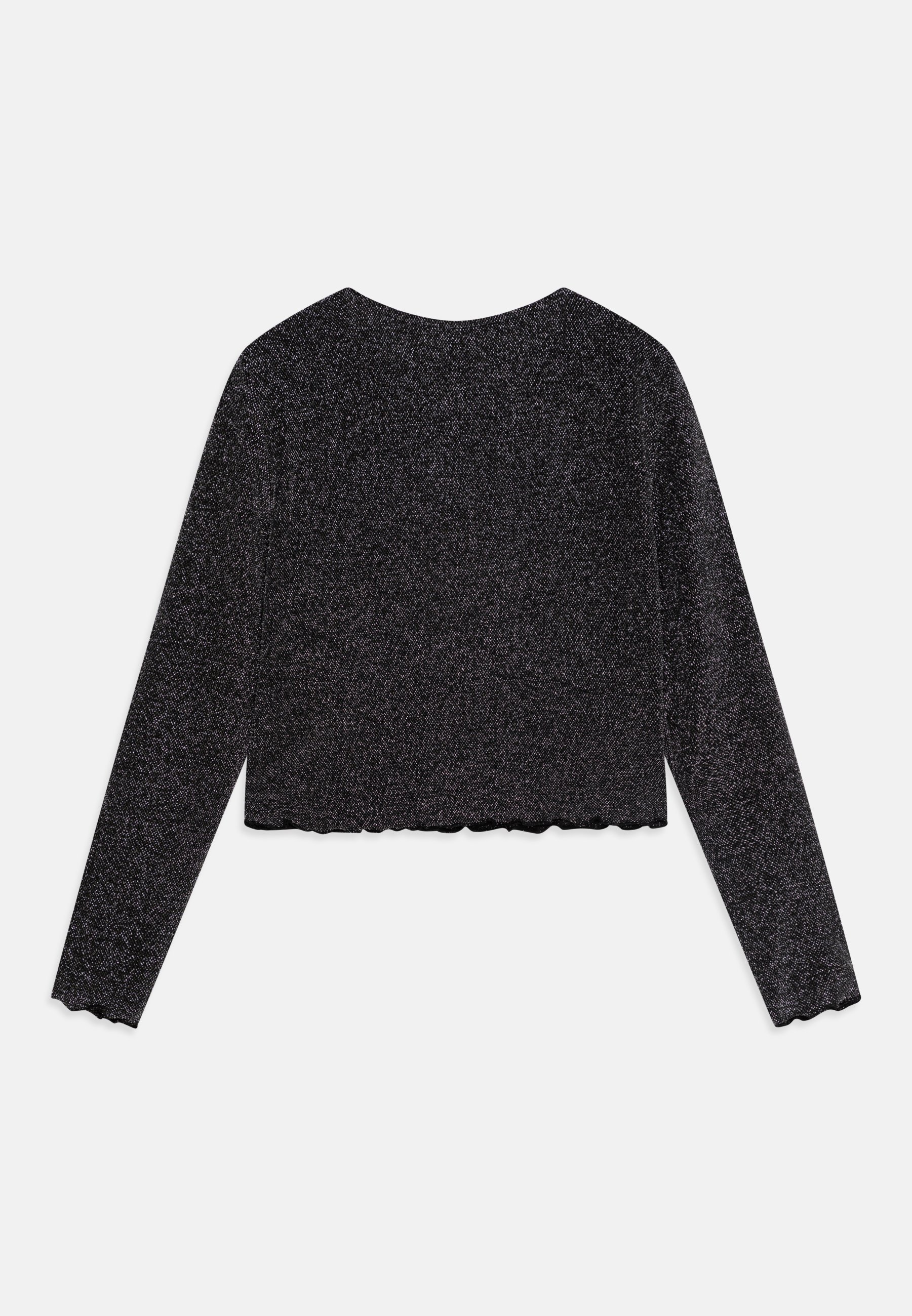 ONLY GIRLS KOGQUEEN - Long sleeved top - black/silver/black