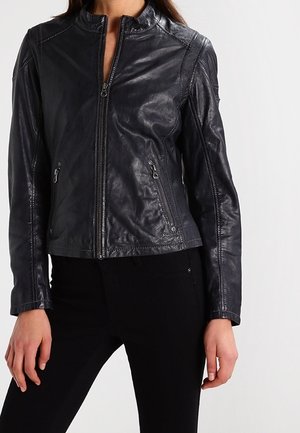 Lederjacke - dark grey