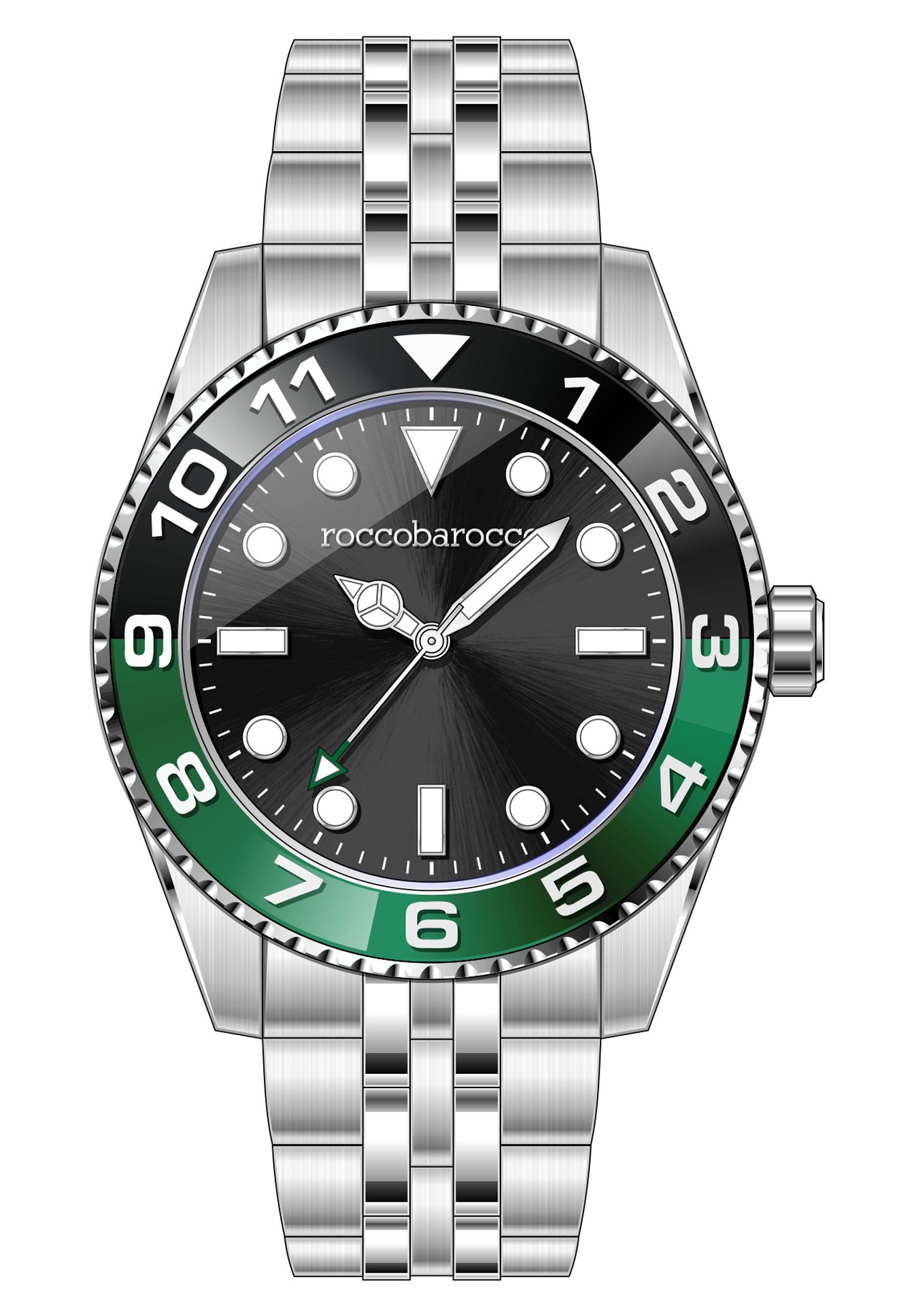 Roccobarocco FASCINATE Orologio black and silver coloured