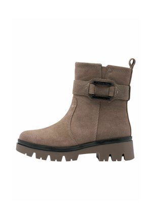 Tamaris Bottines à plateau - pepper suede