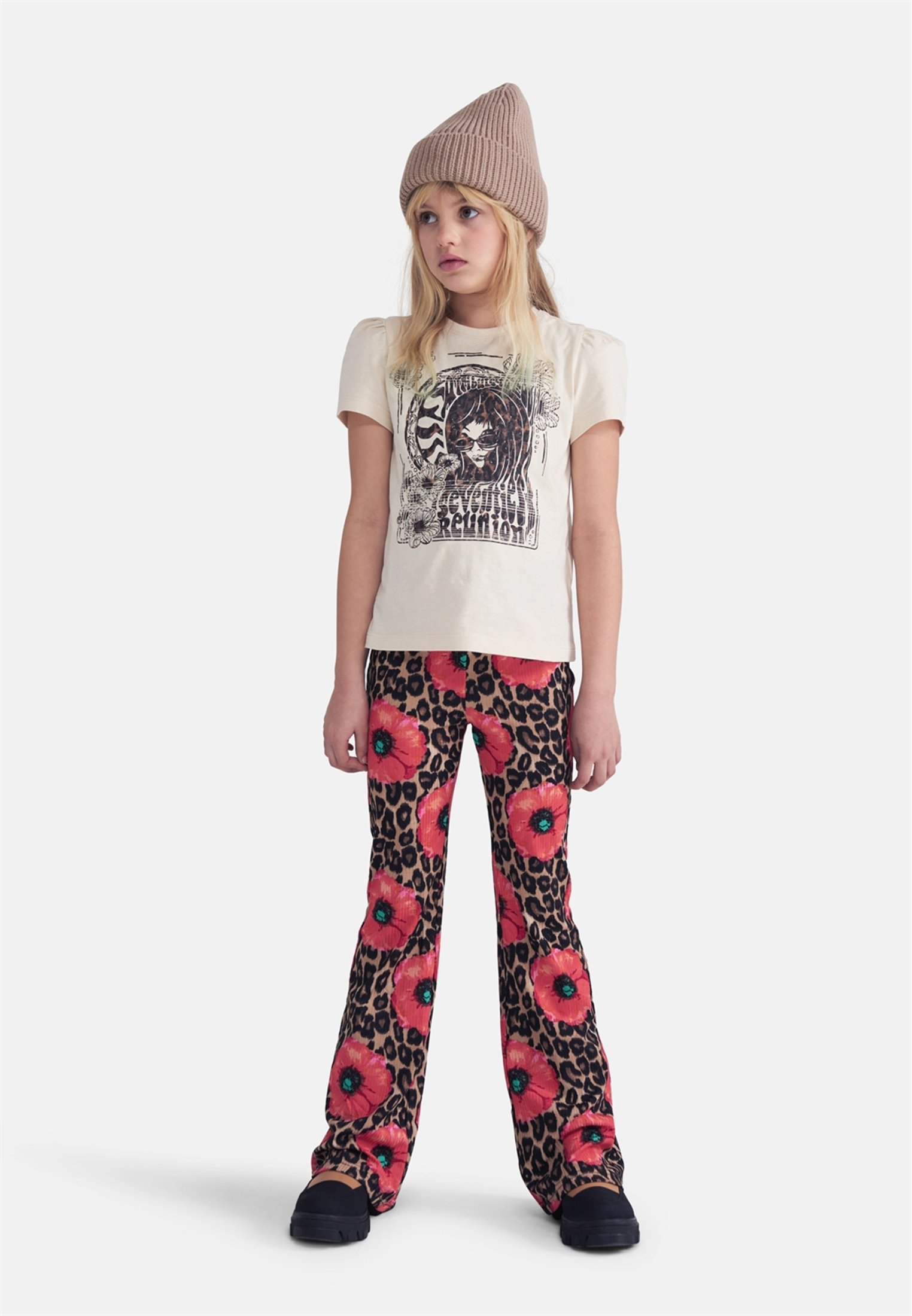 Jill\u0026Mitch by Shoeby FLAIRED FLOWER RIBBY FLAIR - Broek - brown/Bruin -  Zalando.nl