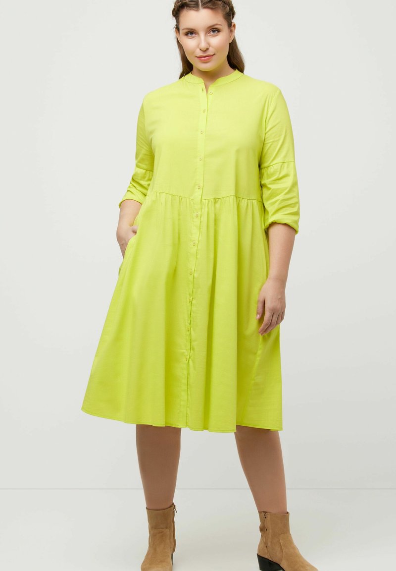 Ulla Popken Košilové šaty - yellow