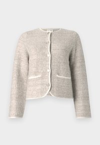 Novelty Button Tweed-Inspired Sweater Jacket - Overgangsjakke - neutral melange