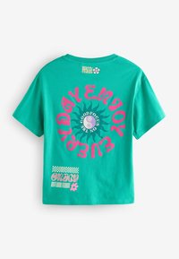 Next REGULAR FIT - GRAPHIC - Camiseta estampada - green pink