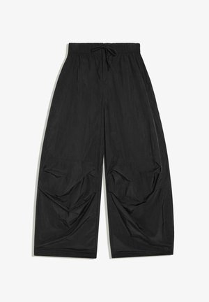 Bershka, TECHNICAL PARACHUTE - TROUSERS - Trousers - black