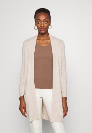 POCKET LONG CARDIGAN - Cardigan - light beige