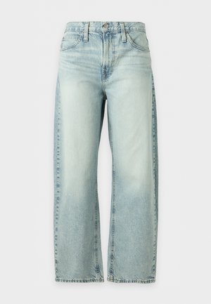 GAP, CROP BARREL - Wide Leg - light-blue denim