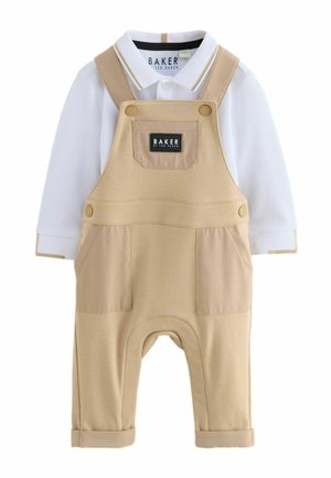 REGULAR FIT SET - Latzhose - stone