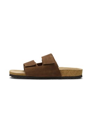 Selected Mules - chocolate brown