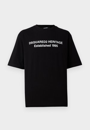 Dsquared2 Nyomott mintás póló - black