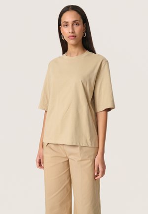 JINA TEE - Basic T-shirt - travertine