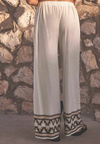 Next WIDE LEG - Pantaloni - black white