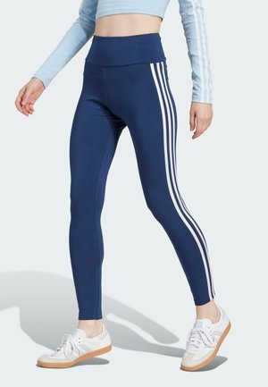 adidas Originals 3-STRIPES - Leggings - night indigo