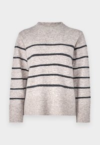 Selected, silver mink/dark grey