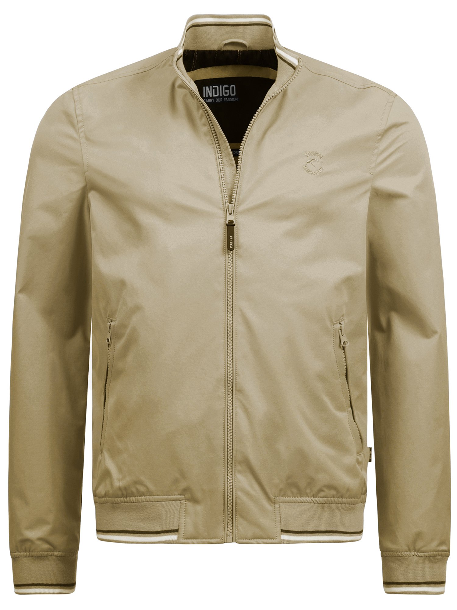ダウンジャケット・コート +DEINET+ EASY BOMBER JACKET IN BEIGE KDBCL4S541134 INDICODE JEANS EDI - Bomber Jacket - beige/khaki - Zalando