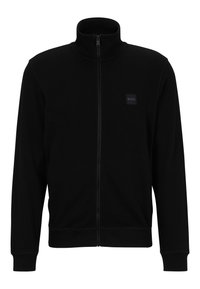 BOSS ZESTART - Sweater met rits - black