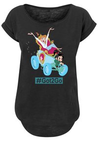 F4NT4STIC LONG CUT 'DISNEY RALPH REICHTS CINDERELLA AND VANELLOPE' - T-shirts med print - black