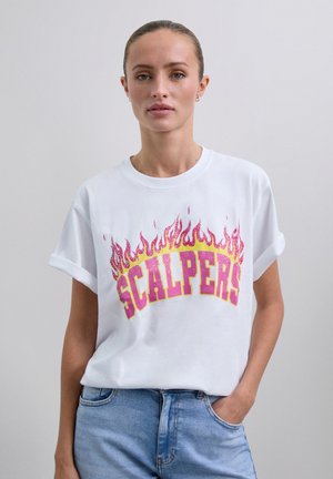 T-shirt print - white