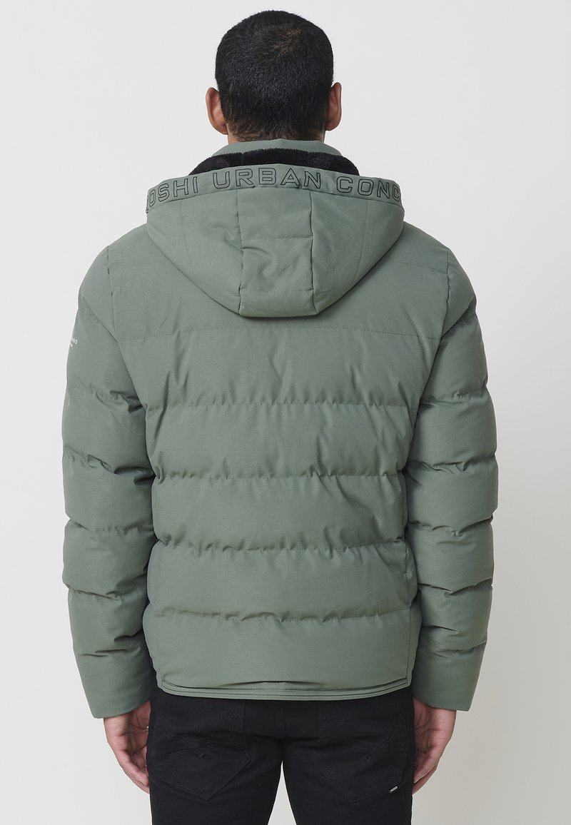 Koroshi Giacca parka a maniche lunghe con chiusura frontale con