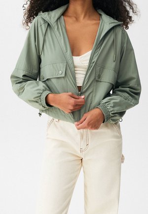 Lehká bunda - mottled light green