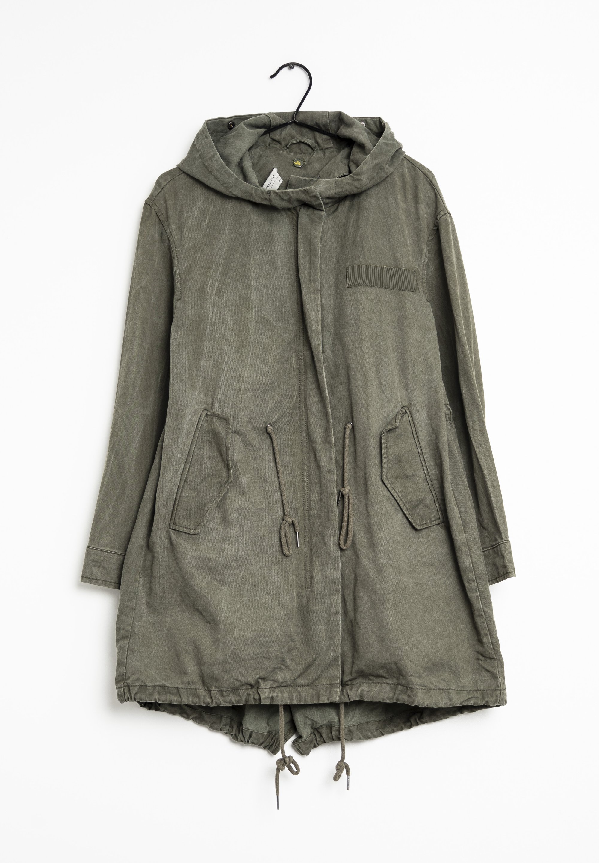 Zara Parka green (Pre-owned) Zalando