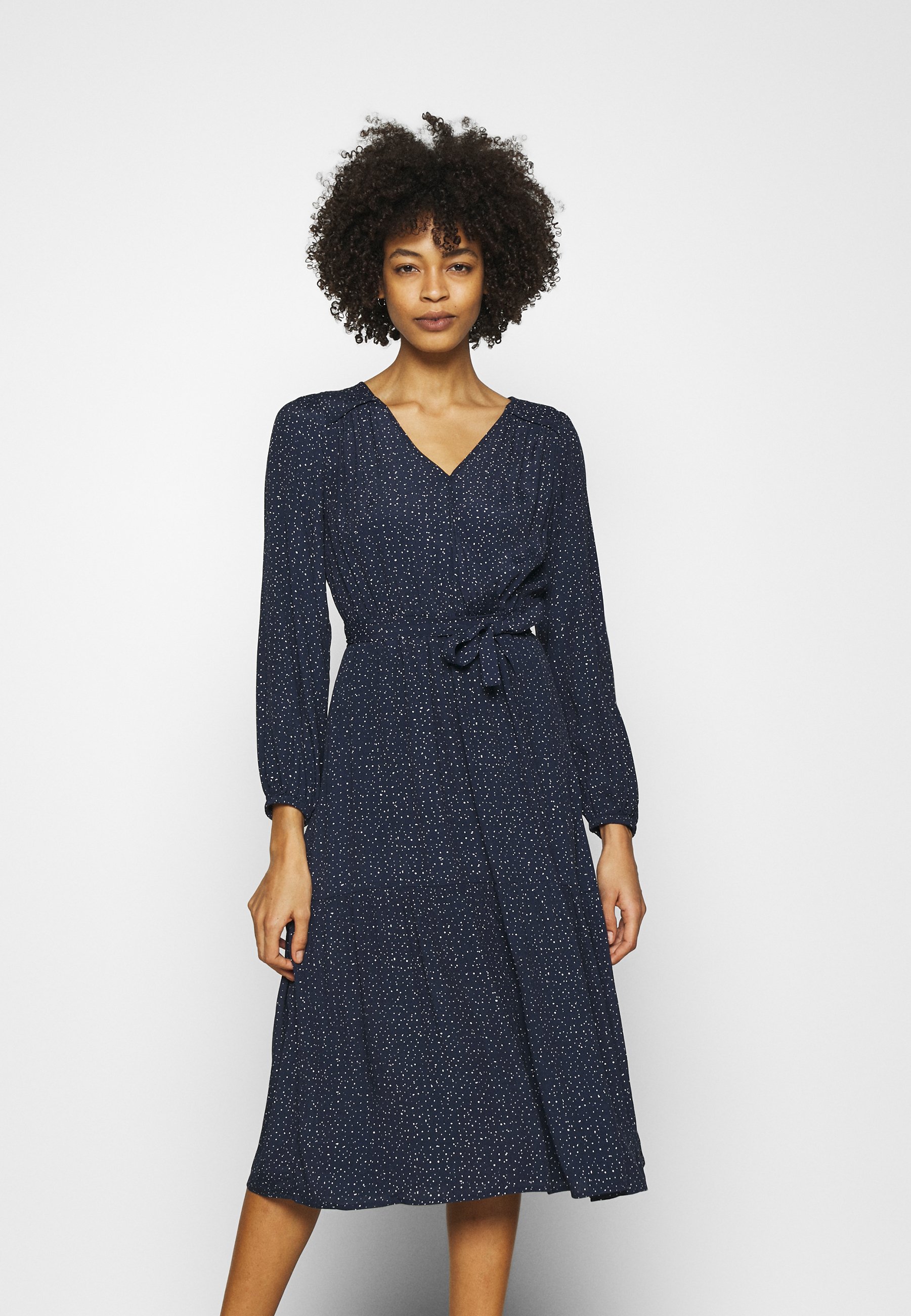 GAP WRAP MIDI - Day dress - navy/blue 