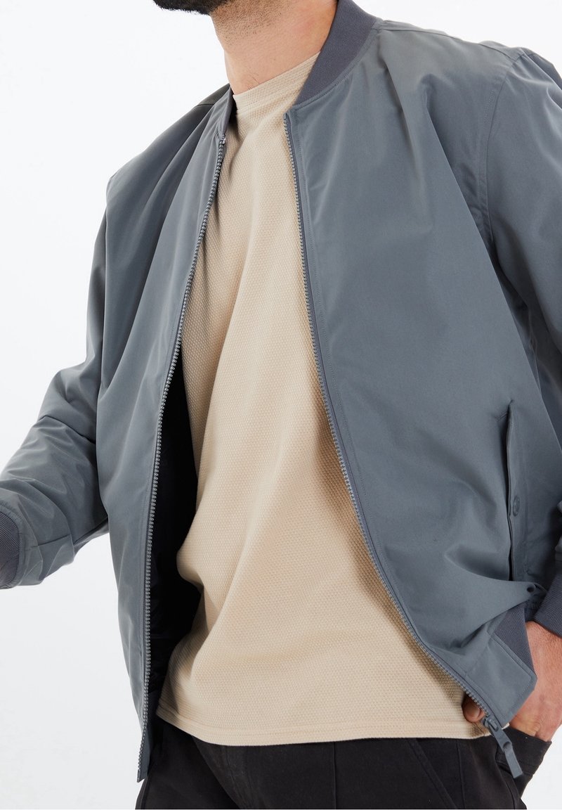 Threadbare Blouson Bomber - grey
