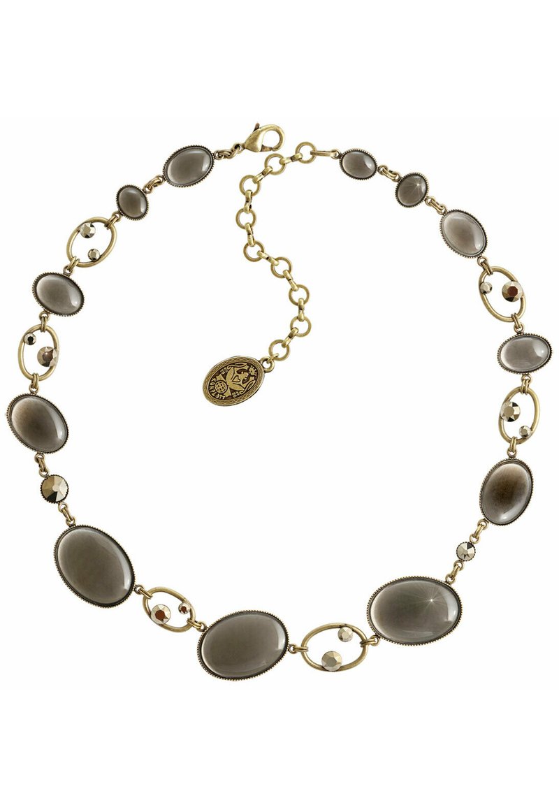 Damen Halsketten | Konplott COLLIER OVAL IN CONCERT Halskette grau - YG04286 Damen Halsketten | Konplott COLLIER OVAL IN CONCERT Halskette grau - YG04286