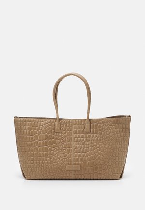 CHELSEA KROKO SHOPPER L GROßER SHOPPER IN KROKODILLEDER-OPTIK - Wallet - sandstein