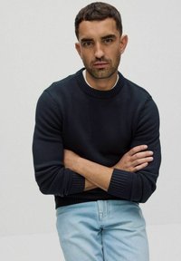 Dobber LANEGAN CREW NECK - Stickad tröja - dark navy