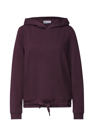 Street One, LONG-SLEEVE HOODED SWEATSHIRT - Hoodie - rustic rouge