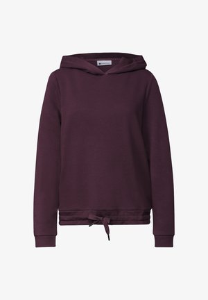 Street One, LONG-SLEEVE HOODED SWEATSHIRT - Hoodie - rustic rouge
