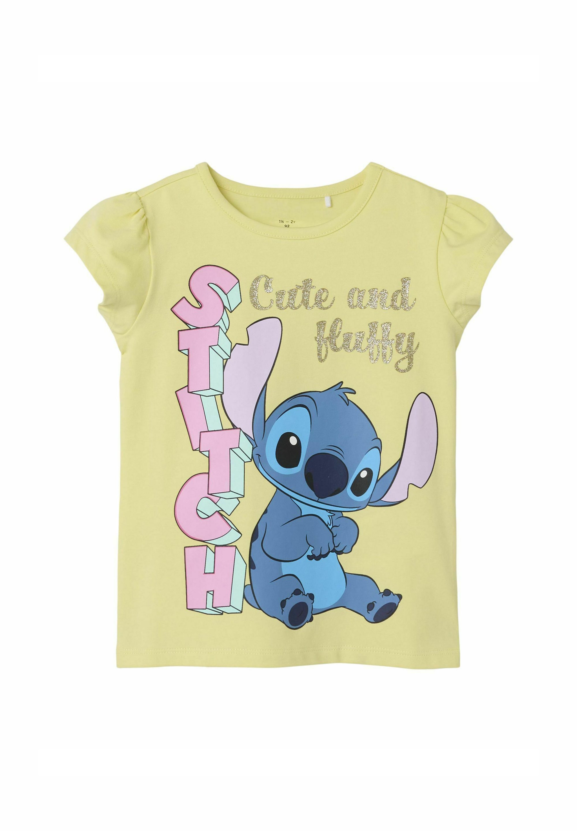 Name it NMFFOLLY STITCH T-shirt imprimé chardonnay/jaune clair