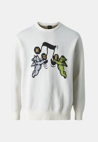 HUF SONG INTARSIA UNISEX - Jumper - off-white