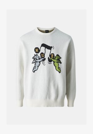 HUF SONG INTARSIA UNISEX - Maglione - off-white