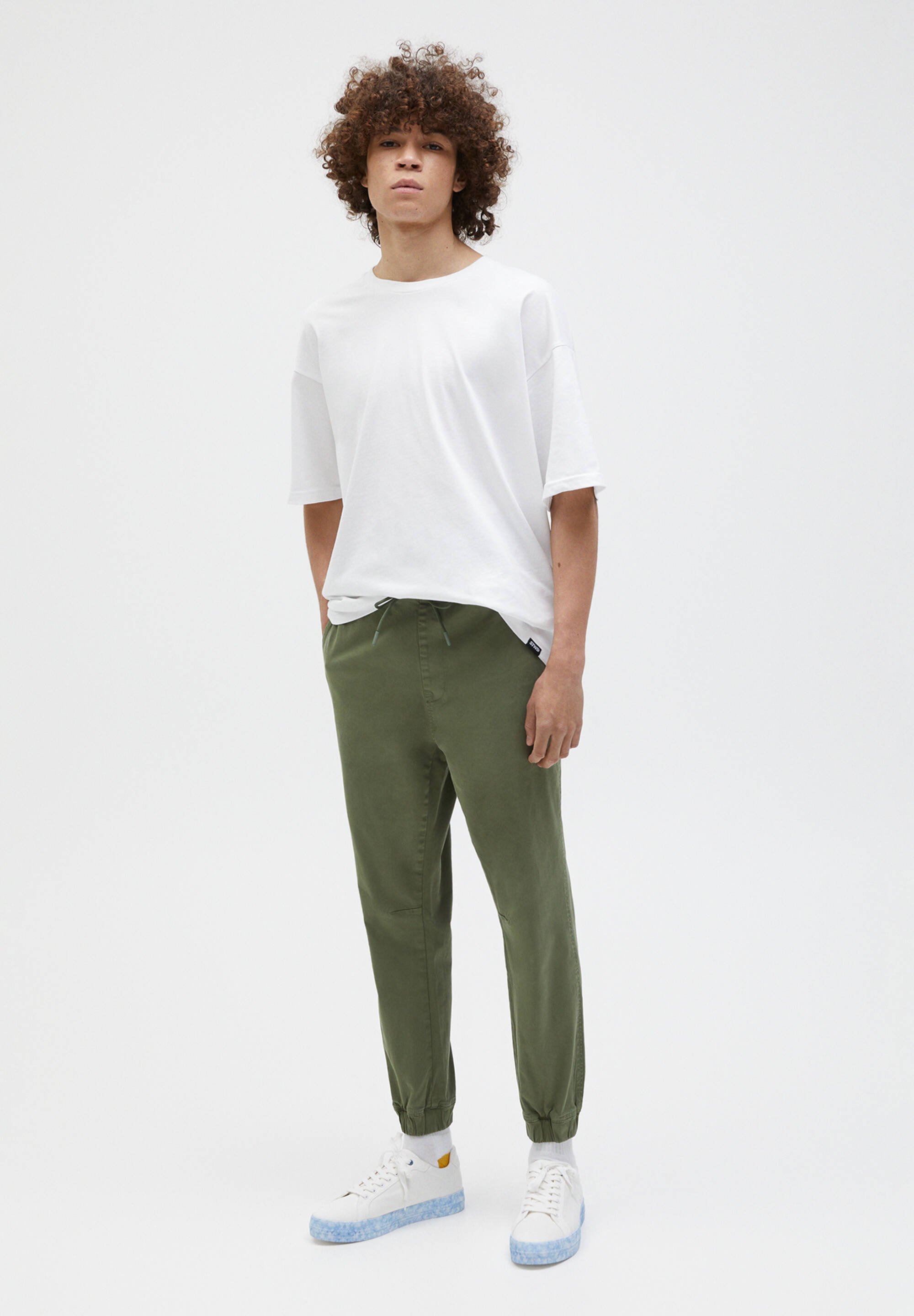 PULL\u0026BEAR Pantaloni sportivi - khaki/cachi - Zalando.it