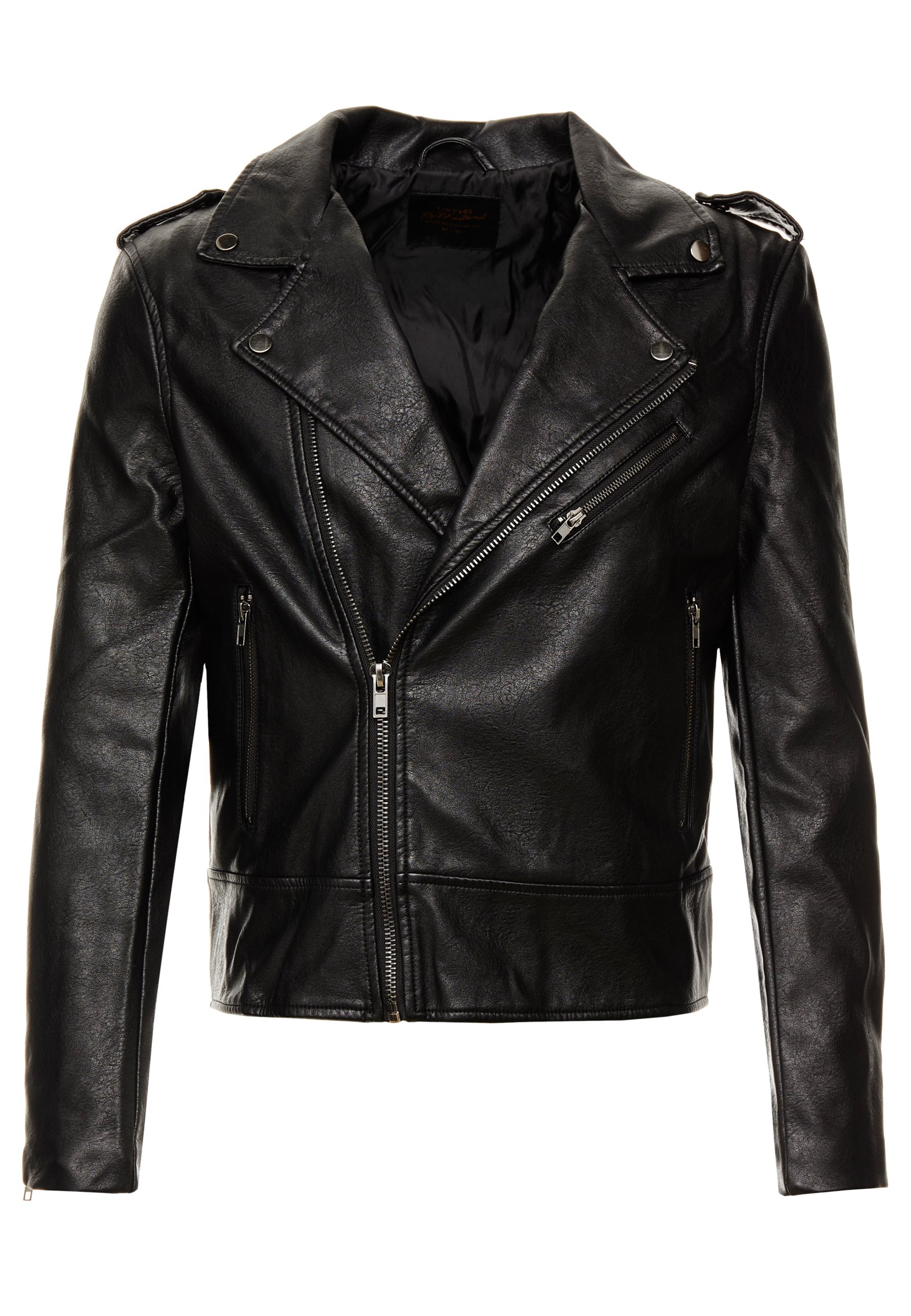 pu black jacket