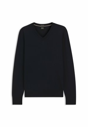 BOSS, Strickpullover - dark blue four