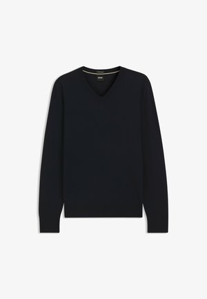 BOSS, Strickpullover - dark blue four