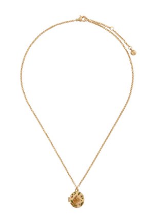 FABLE ENGLAND FOX ACORN LOCKET - Ogrlica - gold coloured green