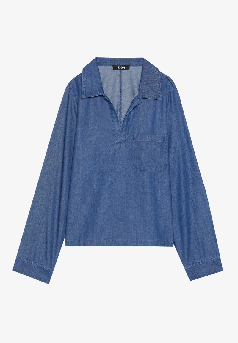 Zign Studio Blouse blauw denim/bluedenim